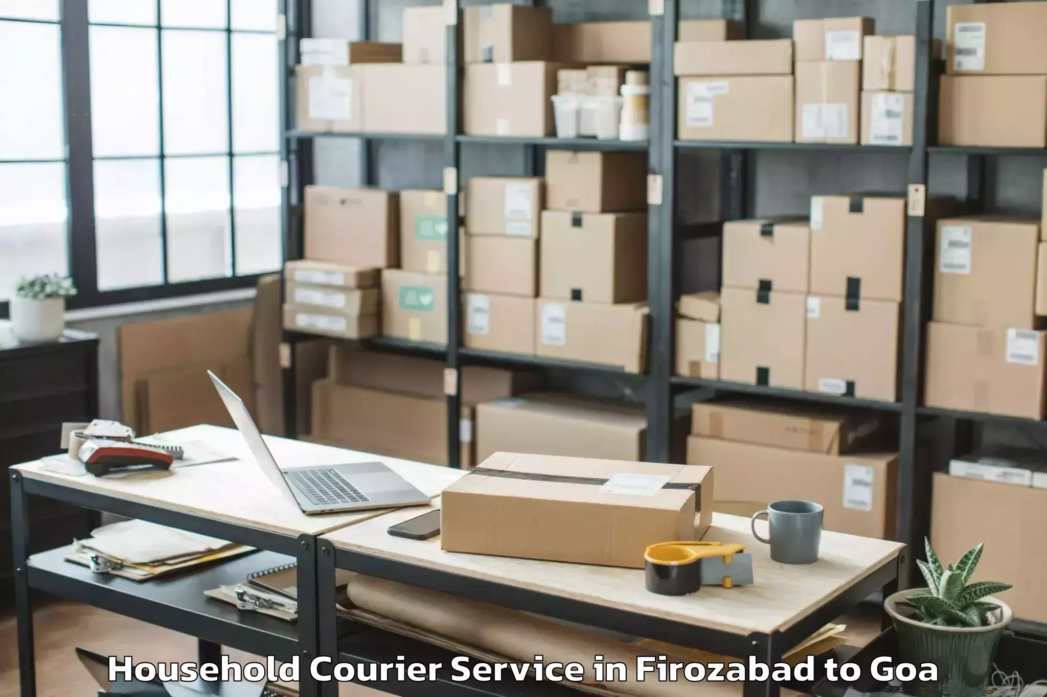 Hassle-Free Firozabad to Dabolim Household Courier